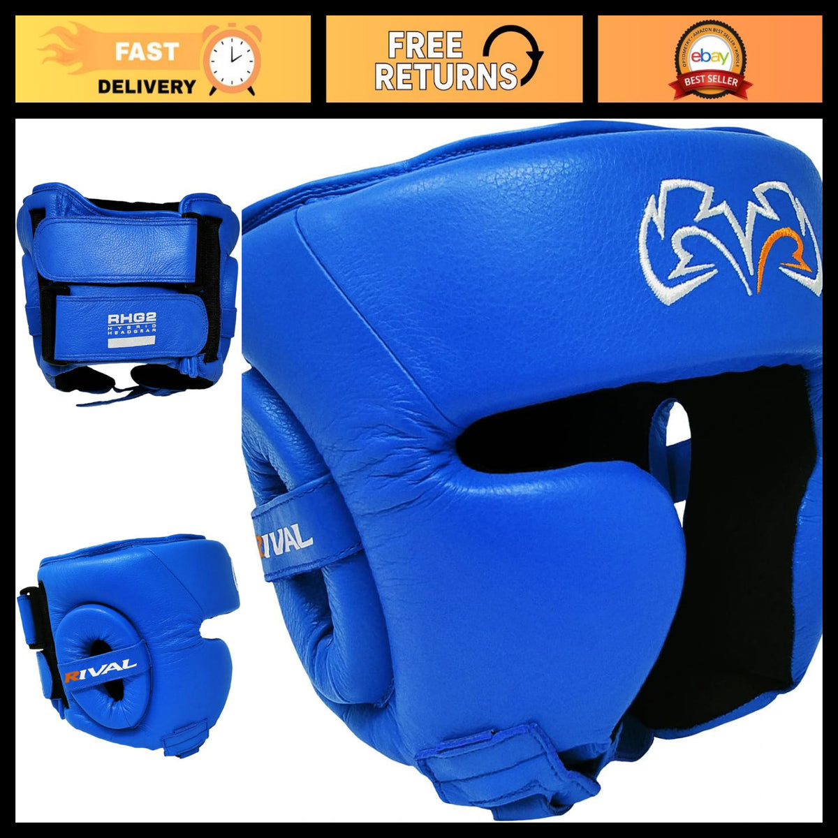 Hybrid Boxing Headgear - Ultra-Thin Sleek Design, Cheek Guard, Compact Training