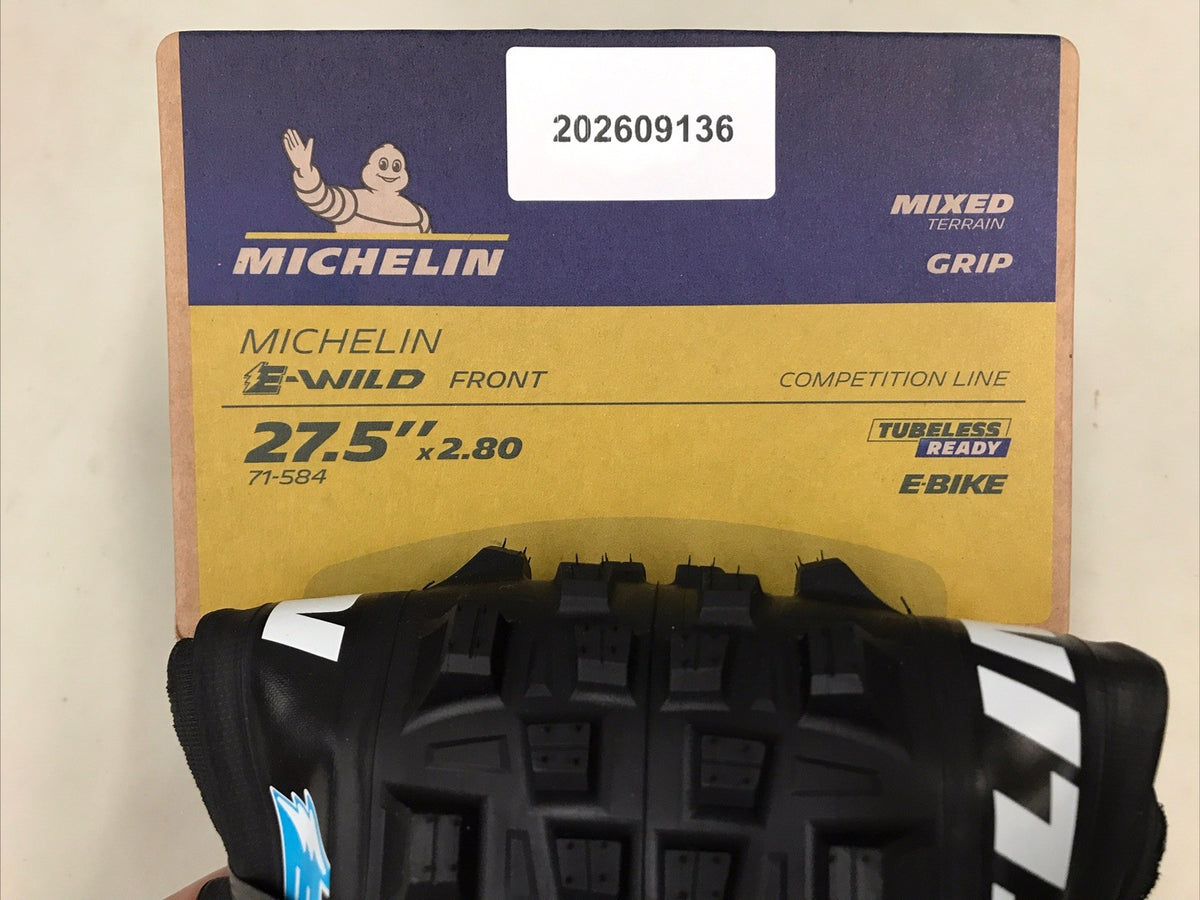 Michelin E-Wild Front Bicycle Tire 27.5x2.8 E-Gum-X, Gravity Shield, E-Bike Ready
