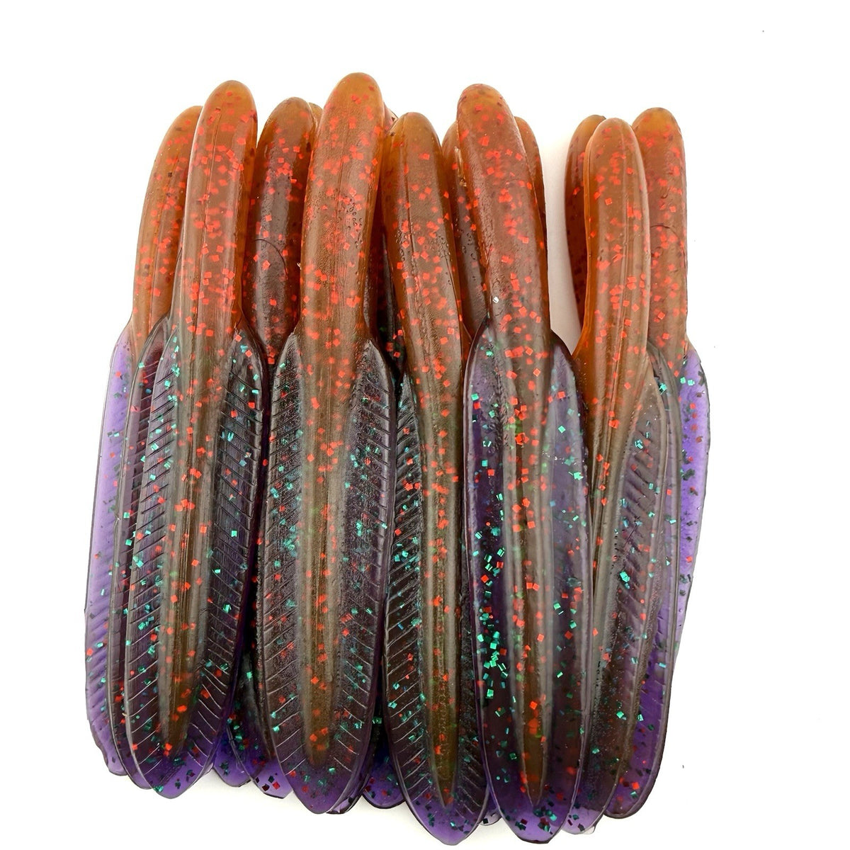 Reaper Plastic Worms for Bass Fishing - Hand Poured Soft Baits, 4.5 Inch, PB&J II
