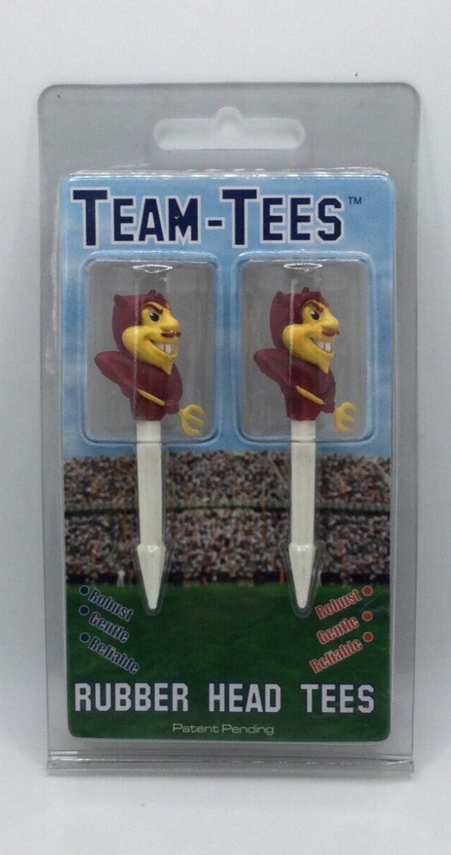 Arizona State Sun Devils Golf Tees - Rubber Head Team-Tees, Pack of 6