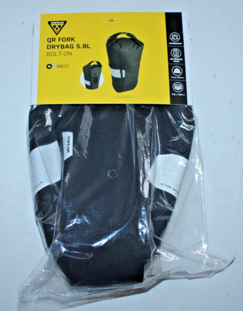Bike Fork Bag with Quick-Release Mount 5.8L Waterproof Bicycle Storage