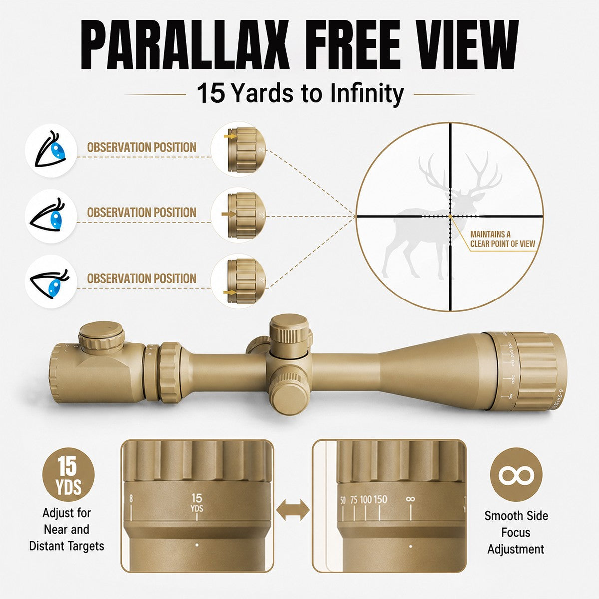 6-24X50 with Red/Green Illuminated Mil-Dot Reticle and 20mm Rail Mount