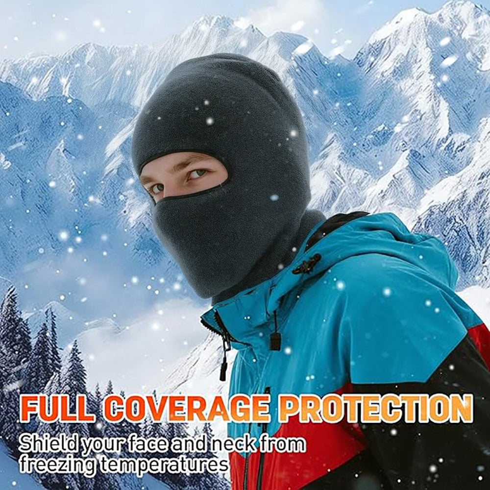 Unisex Thermal Fleece Balaclava Face Mask for Winter Outdoor Activities