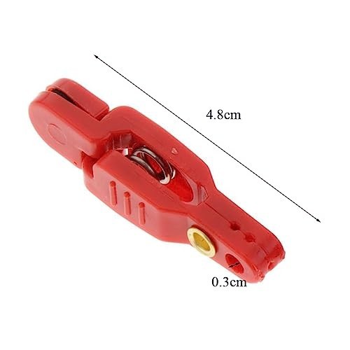 3 Pack Fishing Quick Release Clips with Steel Line - Durable & Lightweight