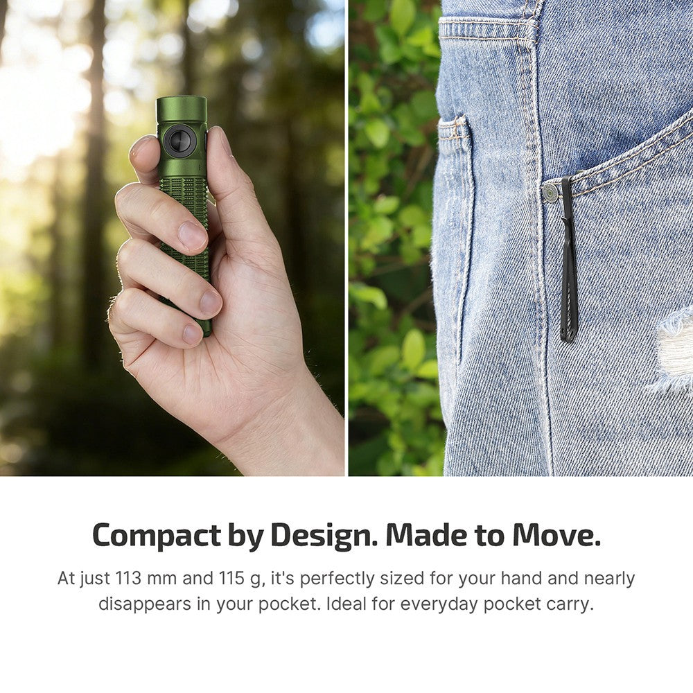 Compact Dual Switch LED Flashlight 1600 Lumens, Outdoor & Everyday Use