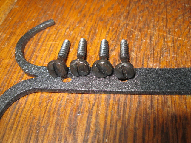 Blacksmith Hand Forged Wall Mount Gun Rack Hooks for Rifle Shotgun Storage