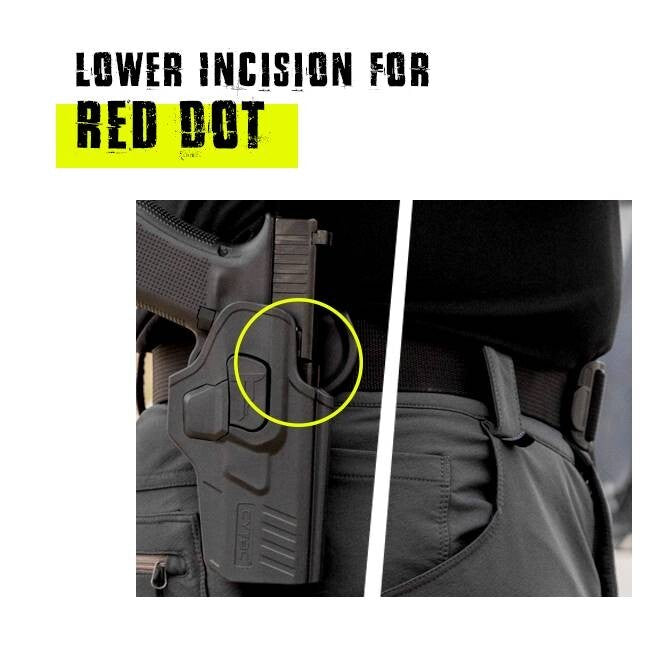 Taurus GX4 Level II OWB Paddle Holster with Quick Release Button
