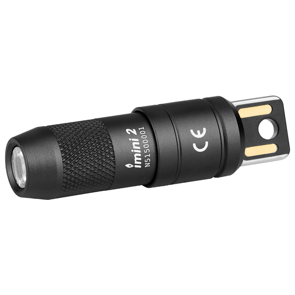 Rechargeable Keychain Flashlight 50 Lumens Compact Aluminum
