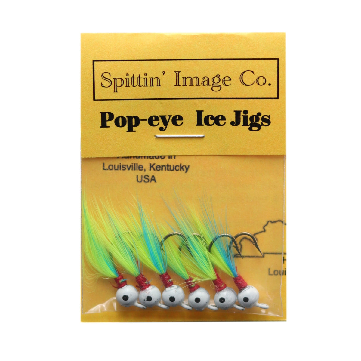 Artificial Fishing Jigs - 1/20 oz Flies with Hand Tied Feathers - 6 Pack