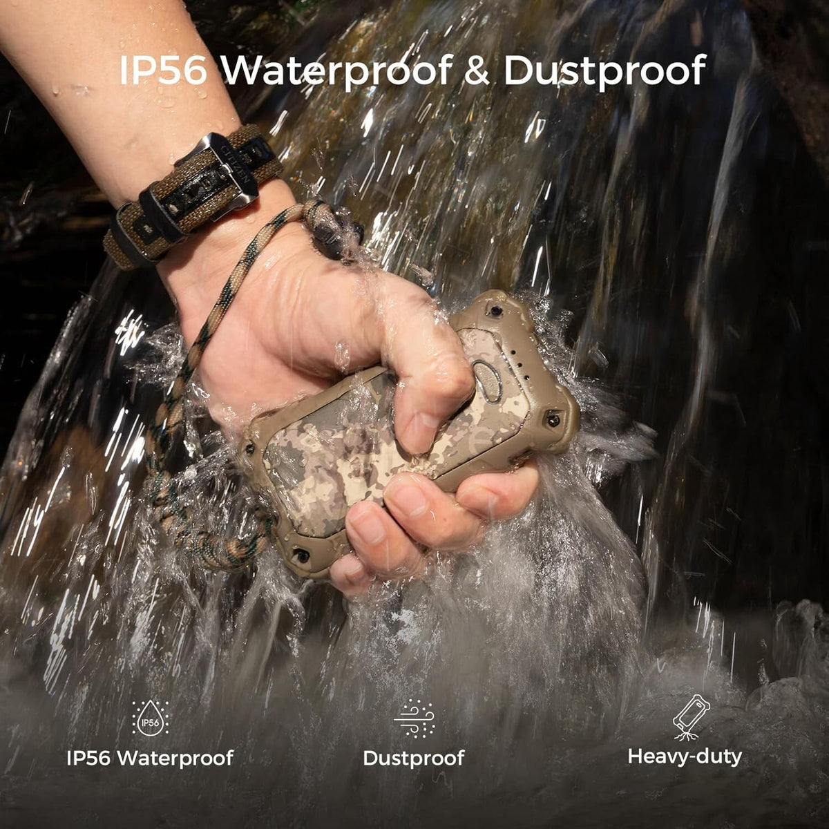 Waterproof Hand Warmers Rechargeable 10000mAh Extra Heat for Hunting and Outdoor Use