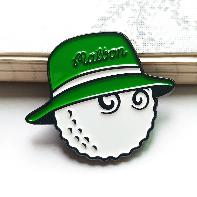 Golf Ball Marker with Magnetic Clip and Bucket Hat Accessory