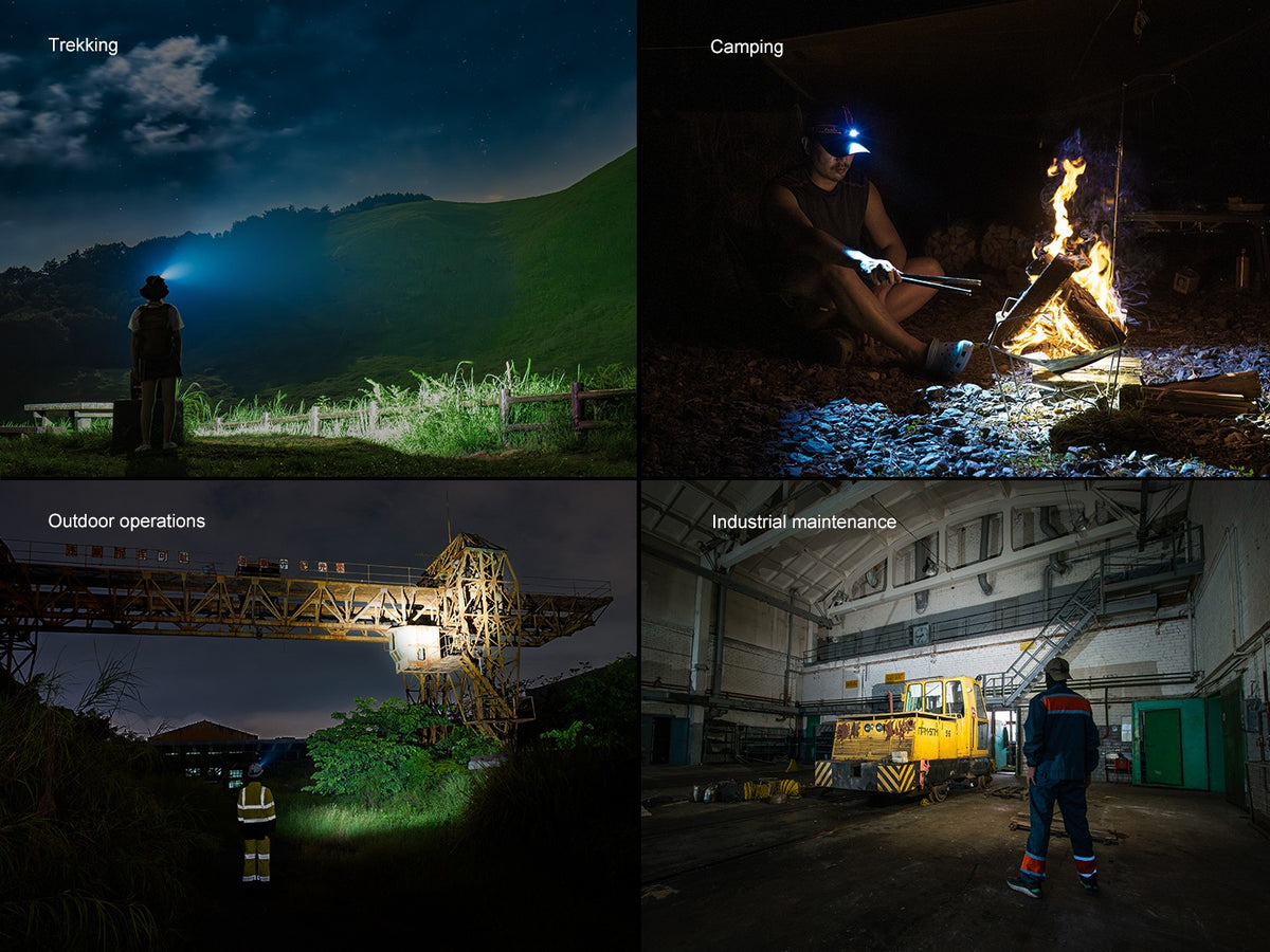 Rechargeable Outdoor Headlamp 1600 Lumens with Red Light & Long Runtime
