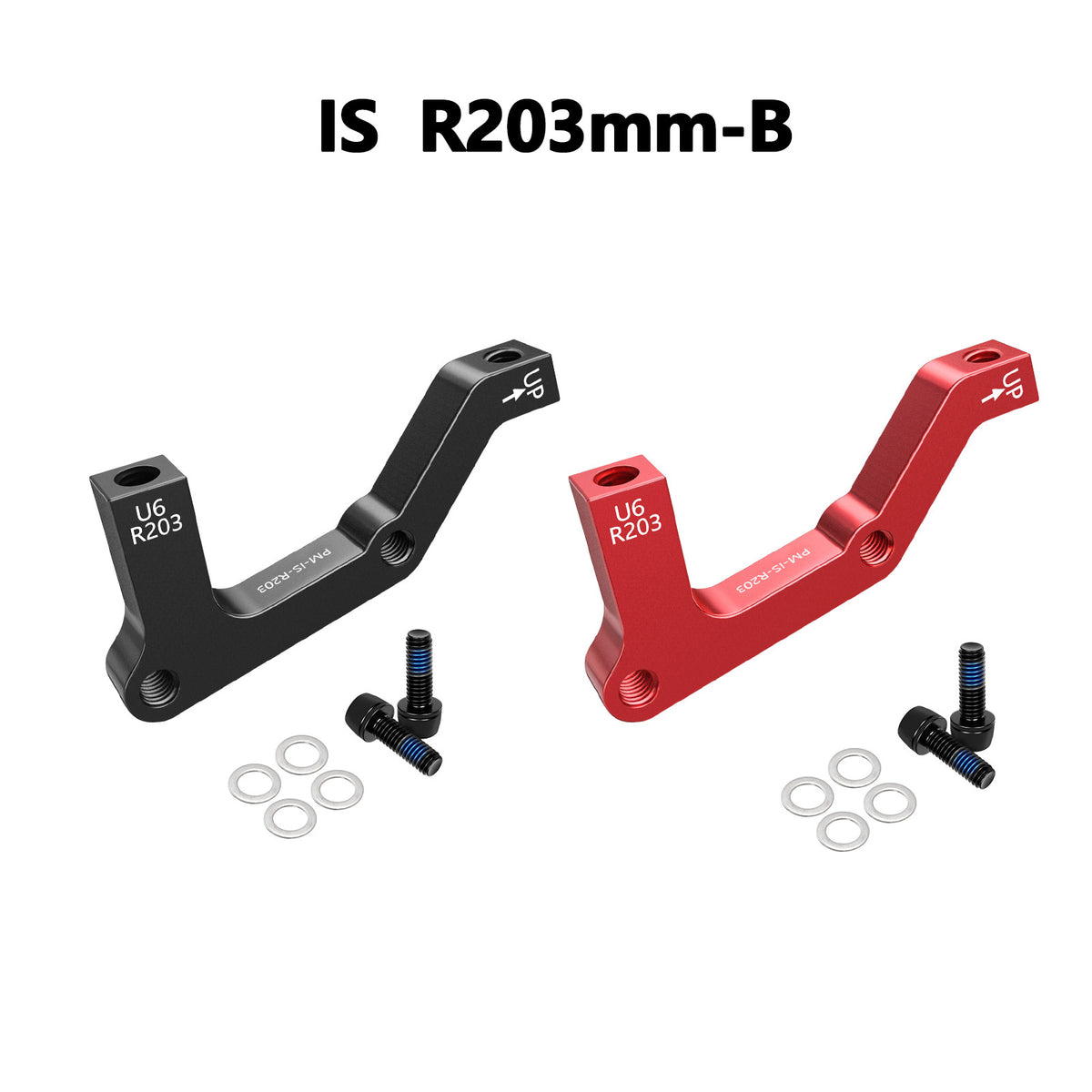 Bike Disc Brake Adapter Caliper for 180mm & 203mm Post Mount MTB Front Rear