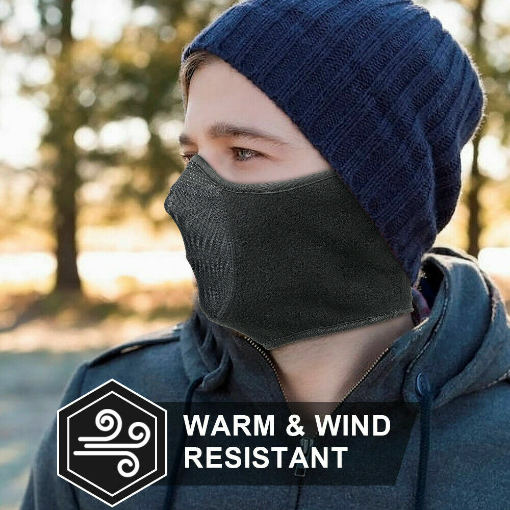 Winter Half Ski Mask Face Cover Windproof Ear Warmer for Cold Weather