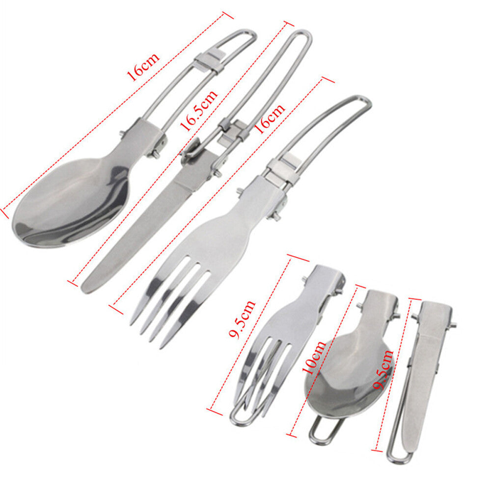 Portable Camping Gas Stove and Cookware Set - Lightweight Outdoor Hiking