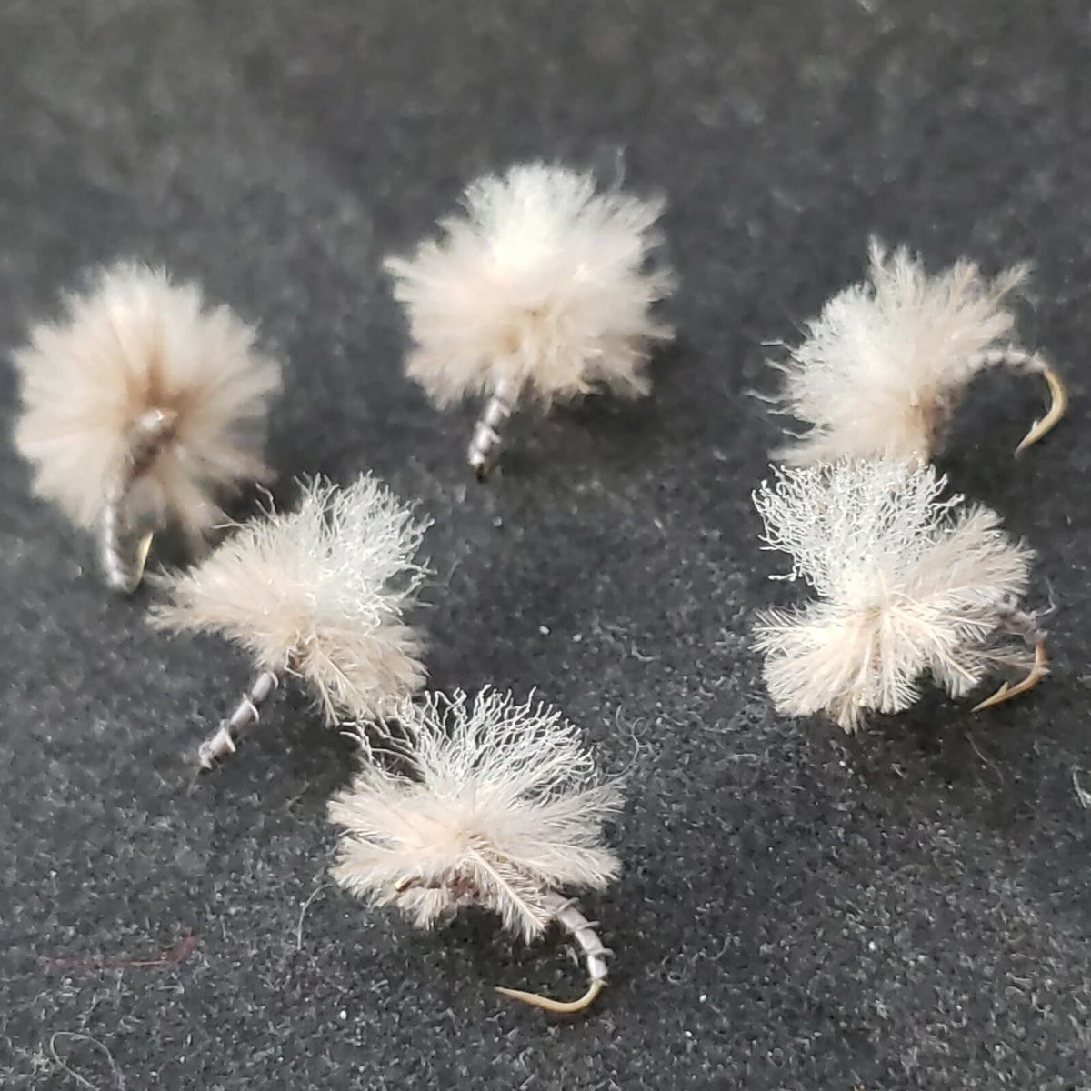 Trout Dry Fly #18 Parachute Midge Popcorn Gray - Fishing Flies