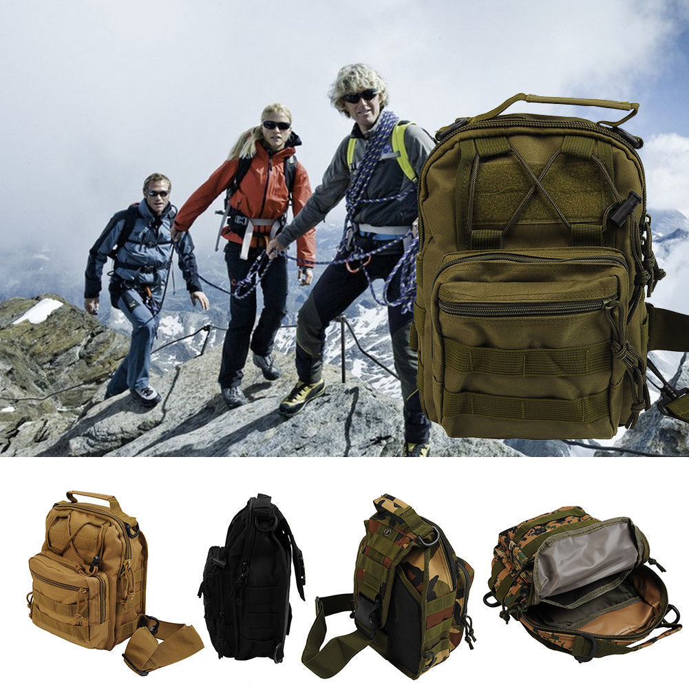 Outdoor Tactical Military Shoulder Bag Sling Chest Pack for Hiking Camping