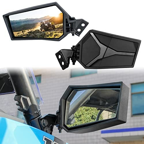Adjustable Folding Rearview Side Mirrors for Polaris RZR XP 1000