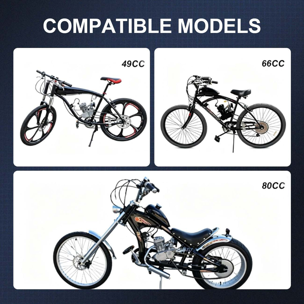 Motorized Bicycle Chain Tensioner for 49cc 66cc 80cc 2-Stroke Engines