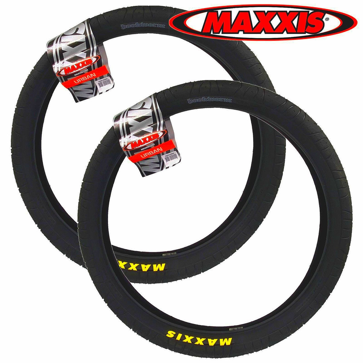 26-Inch x 2.5'' Bike Tires Pair - Maxxis Hookworm Urban Mountain