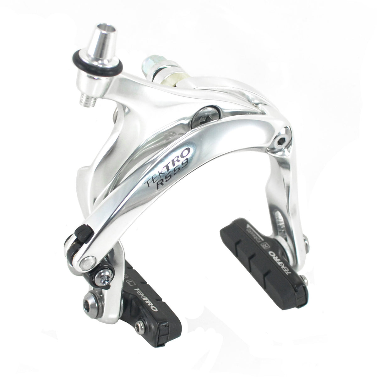 Long Reach Caliper Brake Set 53-73mm Nutted Mount Silver for Bicycle