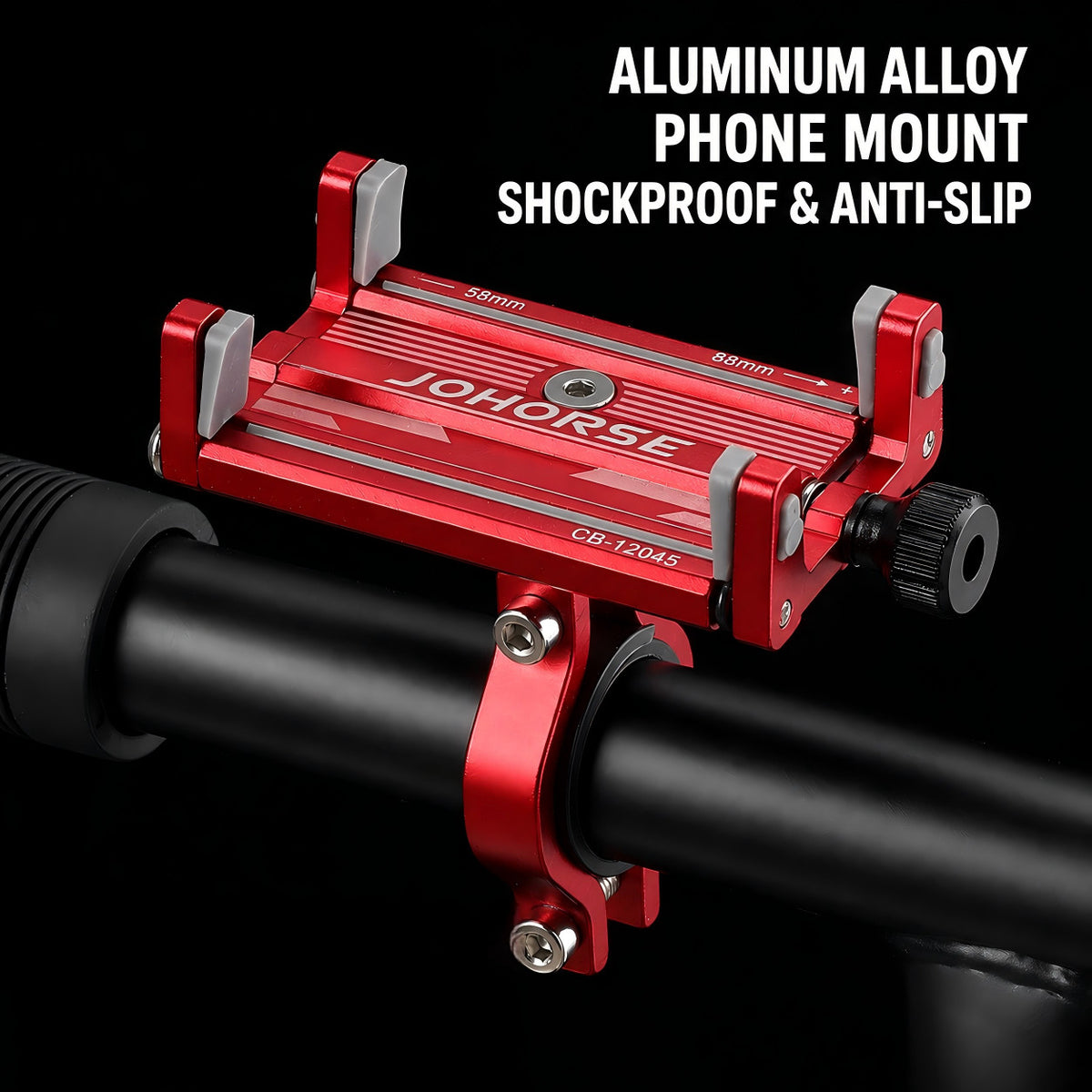 Adjustable Aluminum Bicycle & Motorcycle Phone Mount Handlebar Holder