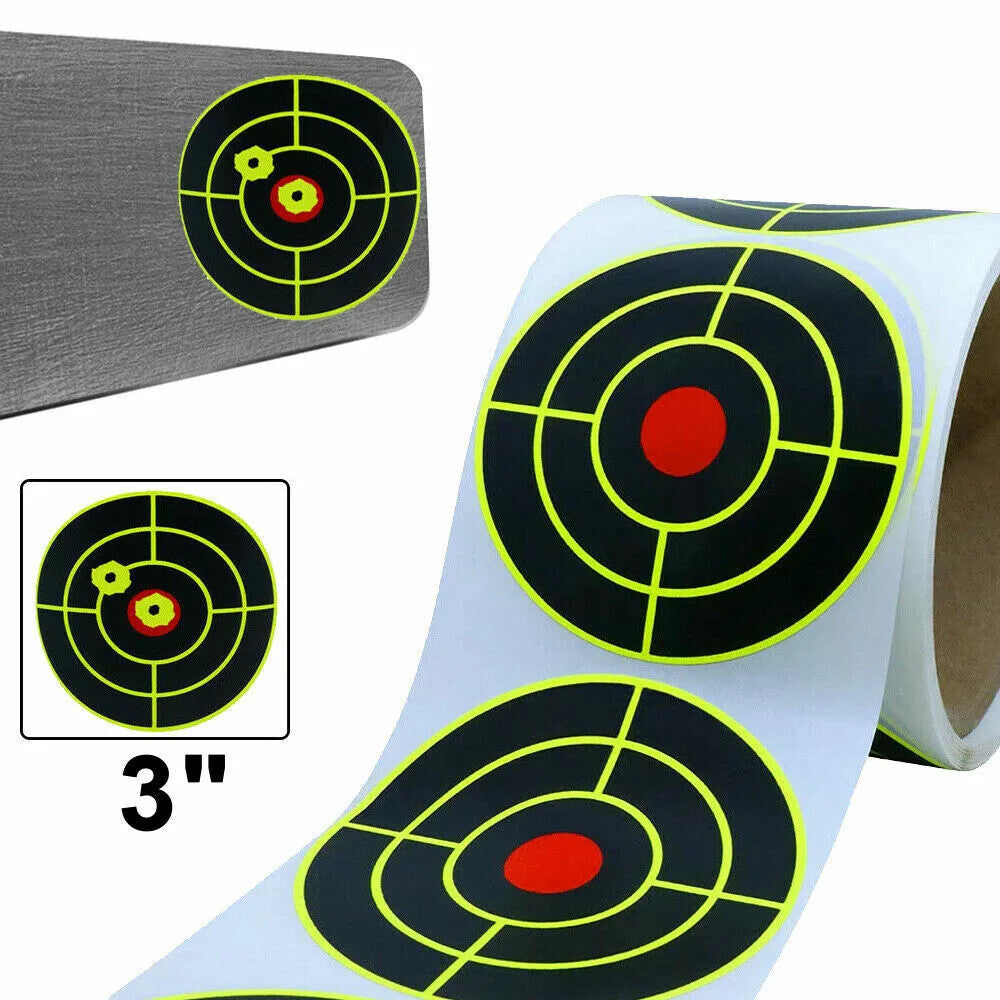 250Pcs 3-Inch Self-Adhesive Shooting Targets for Practice and Training