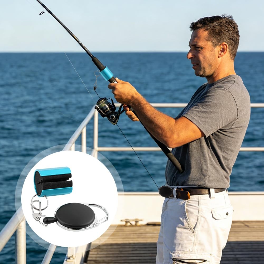 Aluminum Fishing Rod Clip Holder Clamp Set – Hands-Free, Universal Fit