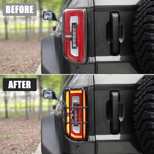 Tail Light Cover for Ford Bronco 2021-2026 | Rear Lamp Guard Protector