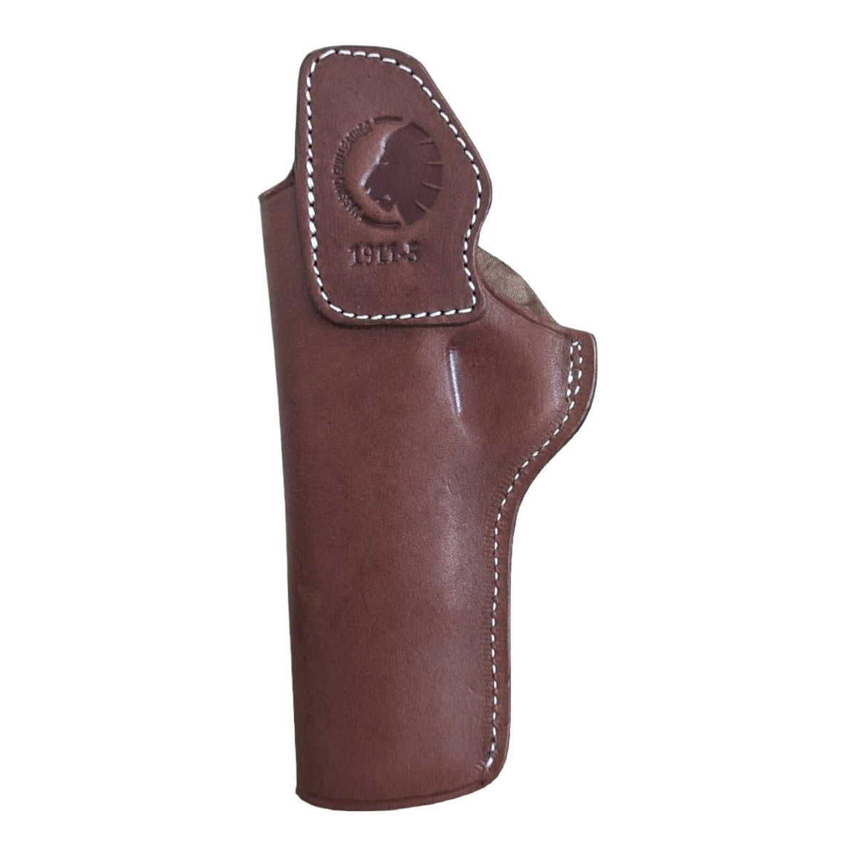 Leather IWB Concealed Carry Holster for 1911 5-inch Handguns - Right Hand