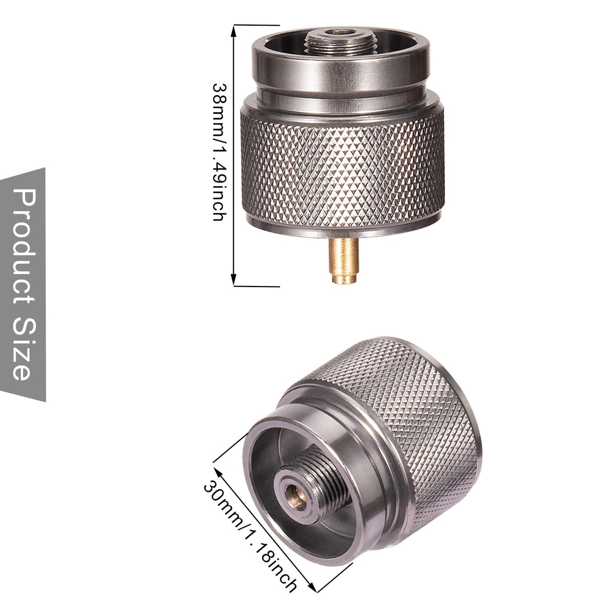 Propane to Butane Adapter for Camping Stoves - 1 lb Gas Conversion