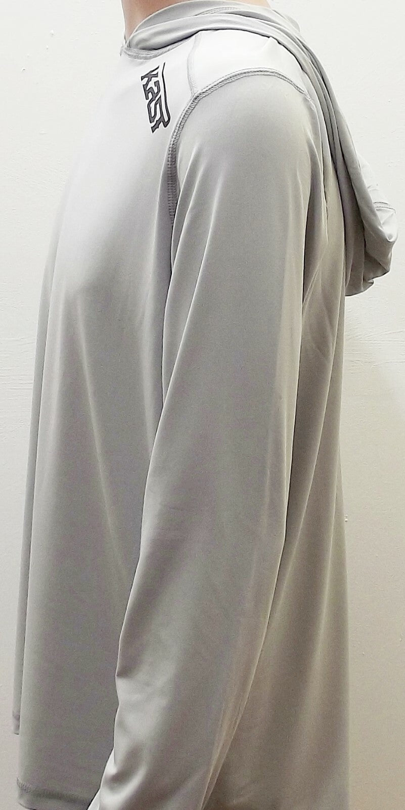 Fishing Sun Shirt Hooded UPF50+ Long Sleeve Performance Top Storm Grey 2XL