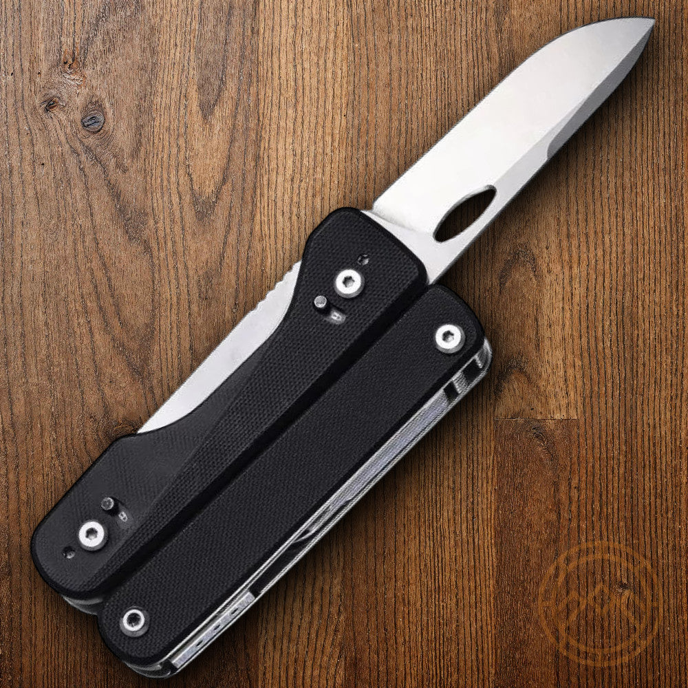 Flex Titan Multitool with 16 Essential Tools and Black G10 Handles
