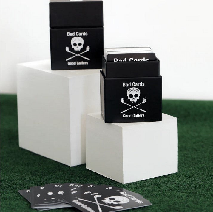 Golf Card Game - Bad Cards Fore Good Golfers Fun Challenge Deck
