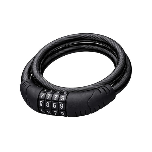 4FT Steel Bicycle Lock Cable with 4-Digit Resettable Combination - Heavy Duty Security