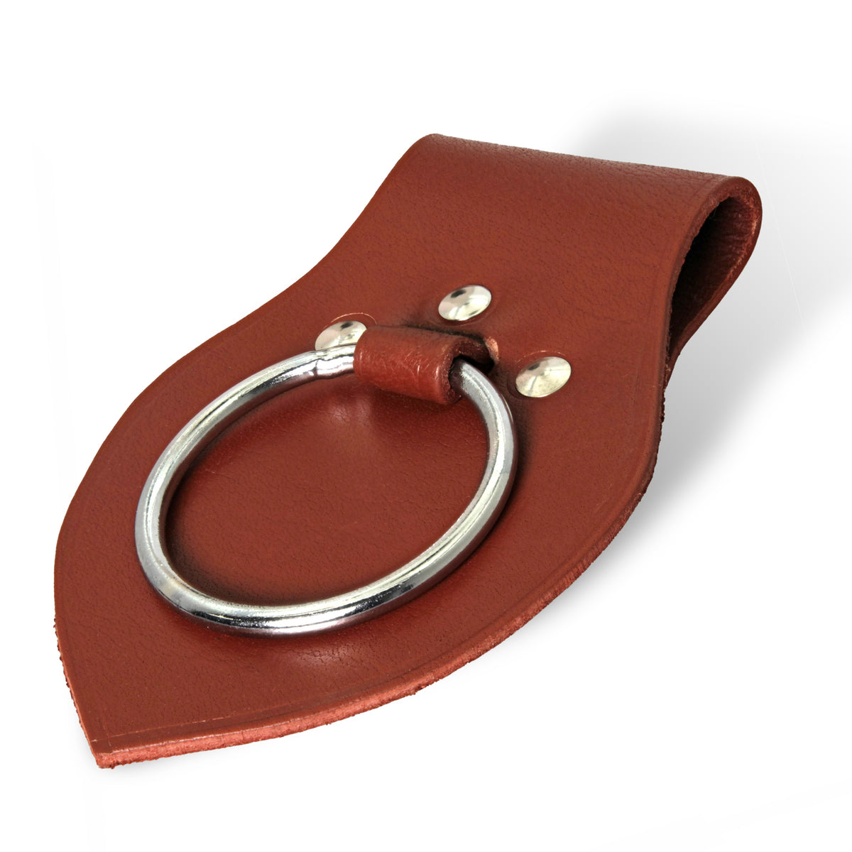 Genuine Leather Medieval Axe Ring Frog Holder - All Colors