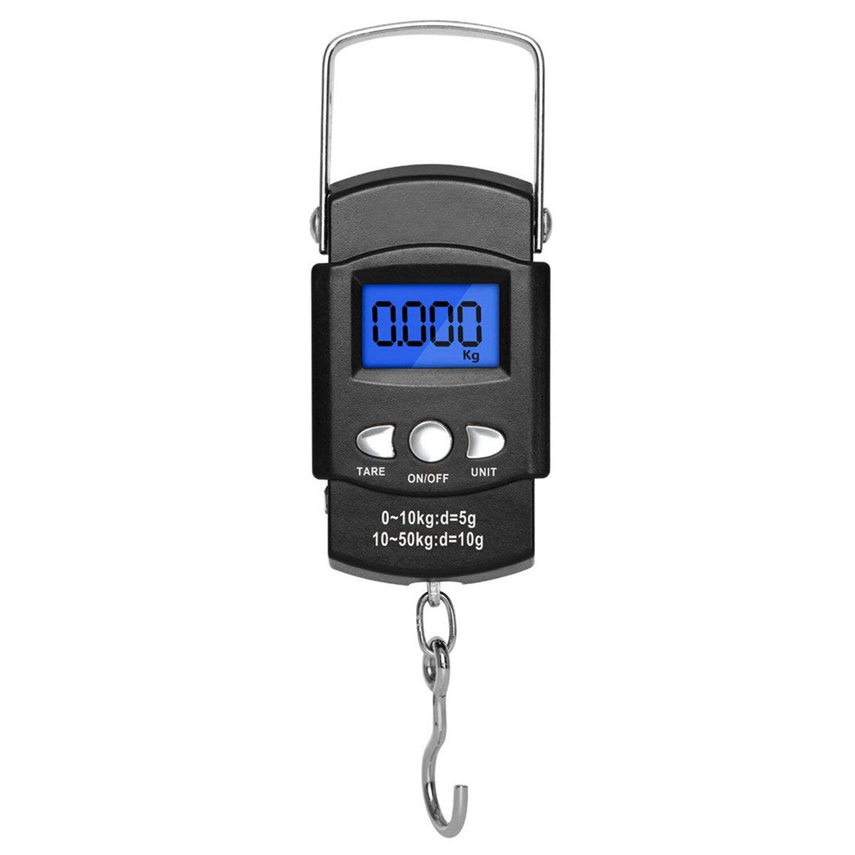 Digital Luggage & Fish Scale with LCD Display Portable Hanging Hook