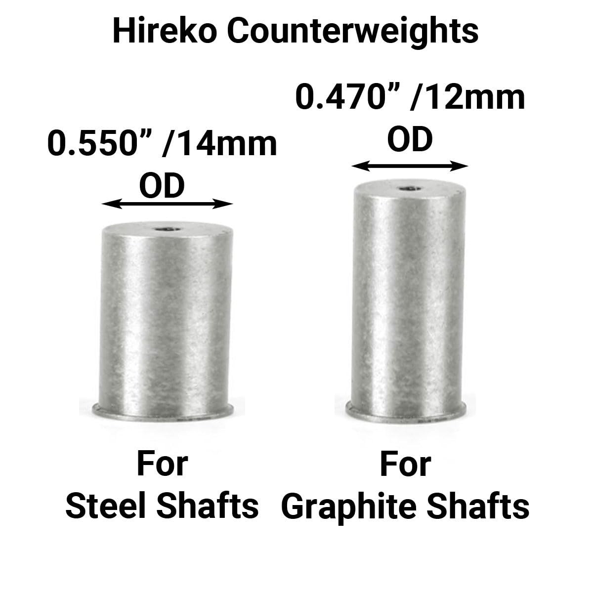 Golf Club Counterweights for Steel & Graphite Shafts - Balance & Performance