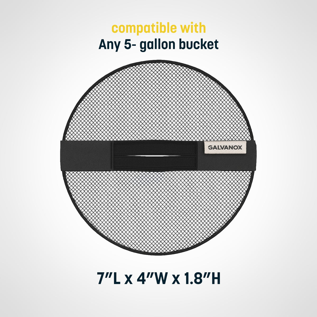 Mesh Lid for 5 Gallon Buckets - Heavy Duty Marine-Grade Nylon 2 Pack
