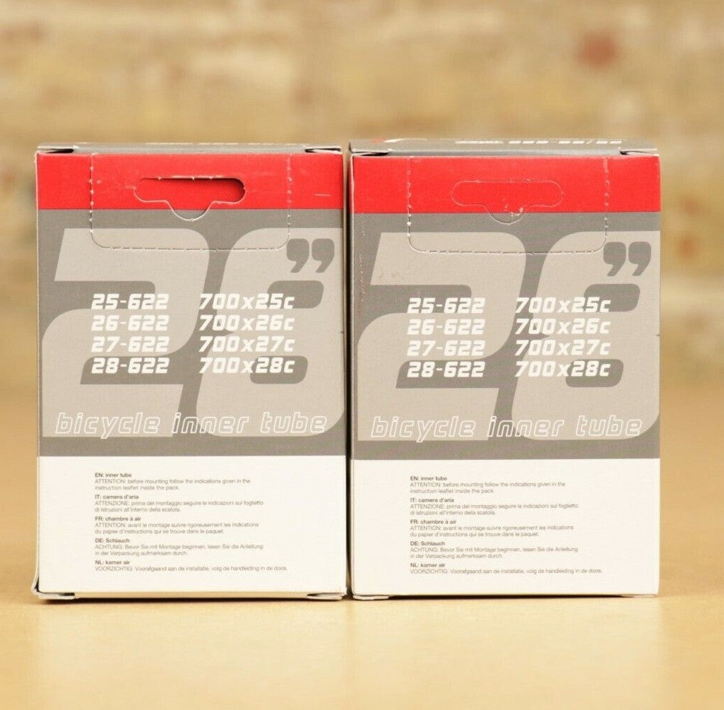 Lightweight Bicycle Latex Inner Tubes 700c - Multiple Sizes, Presta Valve 2 Pack
