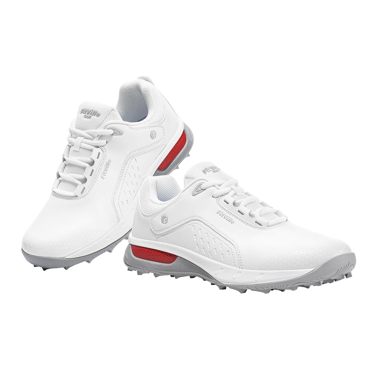 Wide Fit Men's Spikeless Water Resistant Golf Shoes - Lightweight & Comfortable