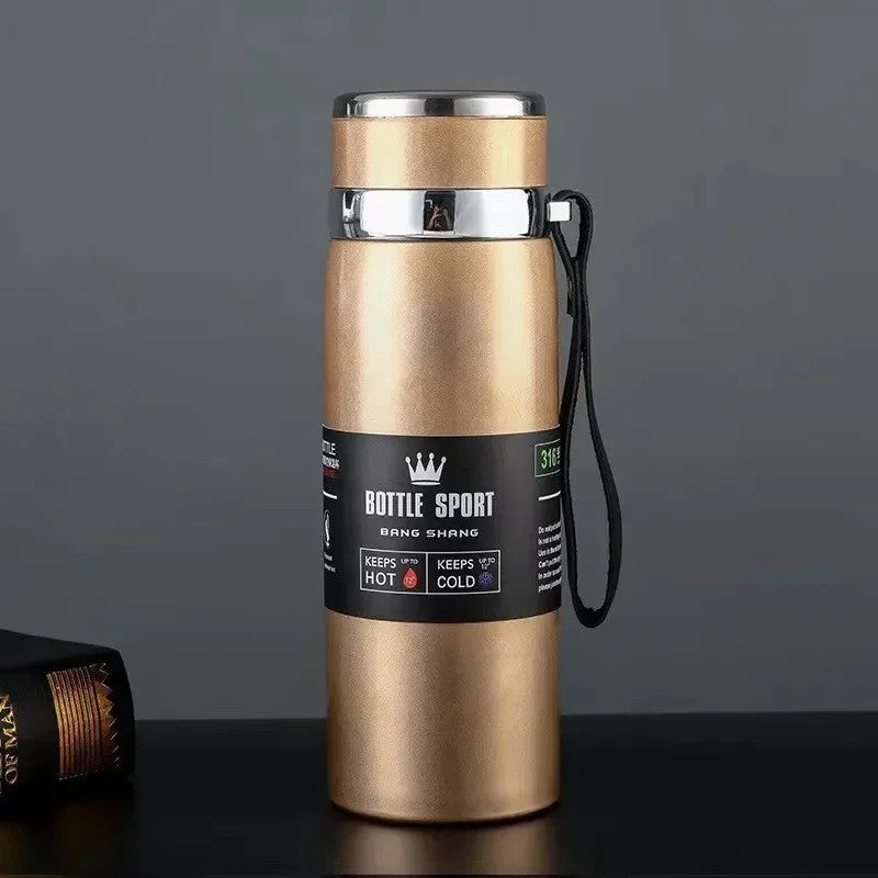 40 oz Insulated Stainless Steel Water Bottle - Wide Mouth Thermos Flask