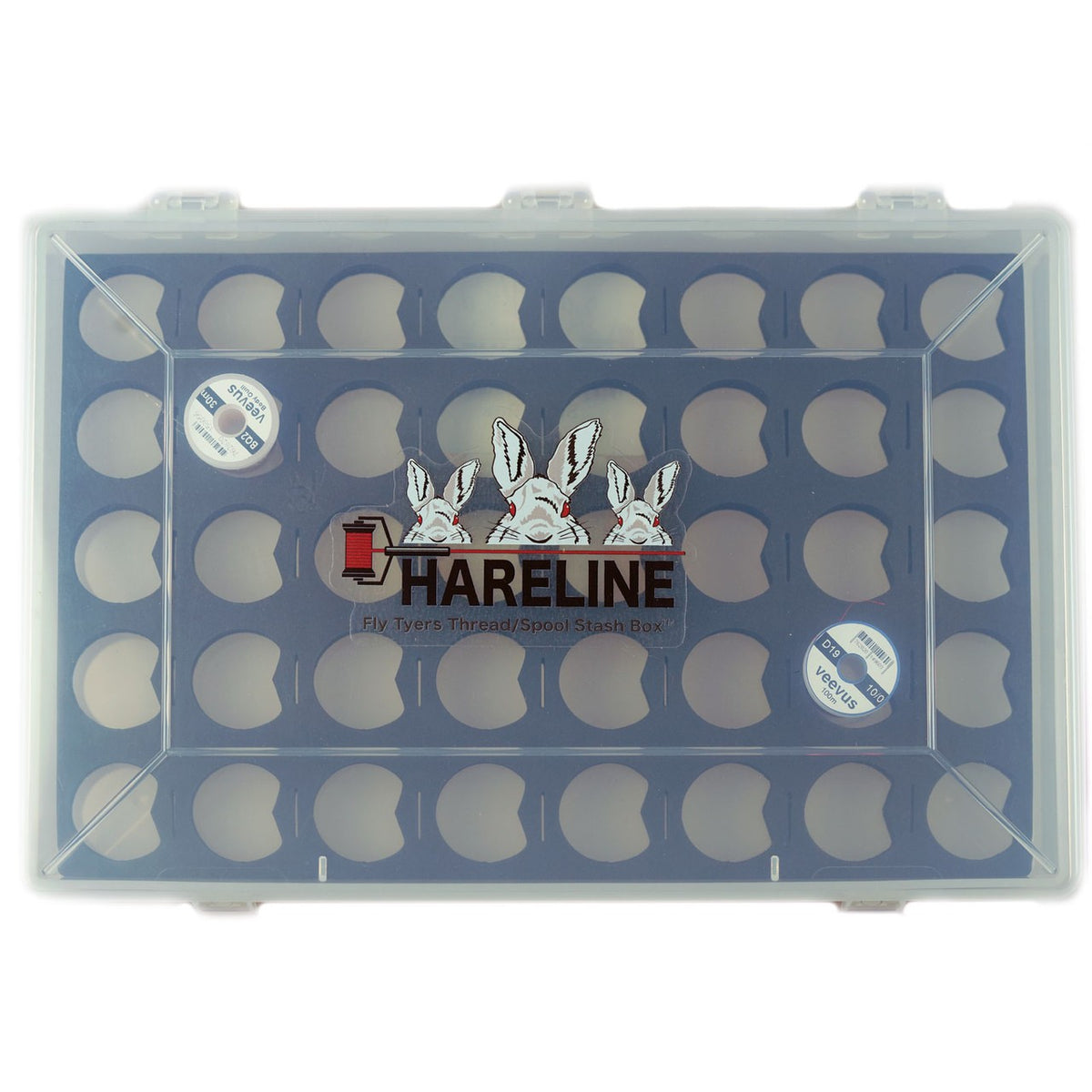Fly Tying Thread Spool Organizer Box for Fishing Tackle - Fits All Major Brands