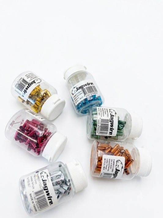 Bicycle Cable End Caps Set - Multiple Sizes & Colors for Shift & Brake Housing