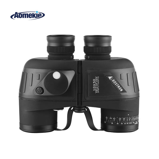 10X50 Night Vision Binoculars with Rangefinder & Compass for Hunting & Marine