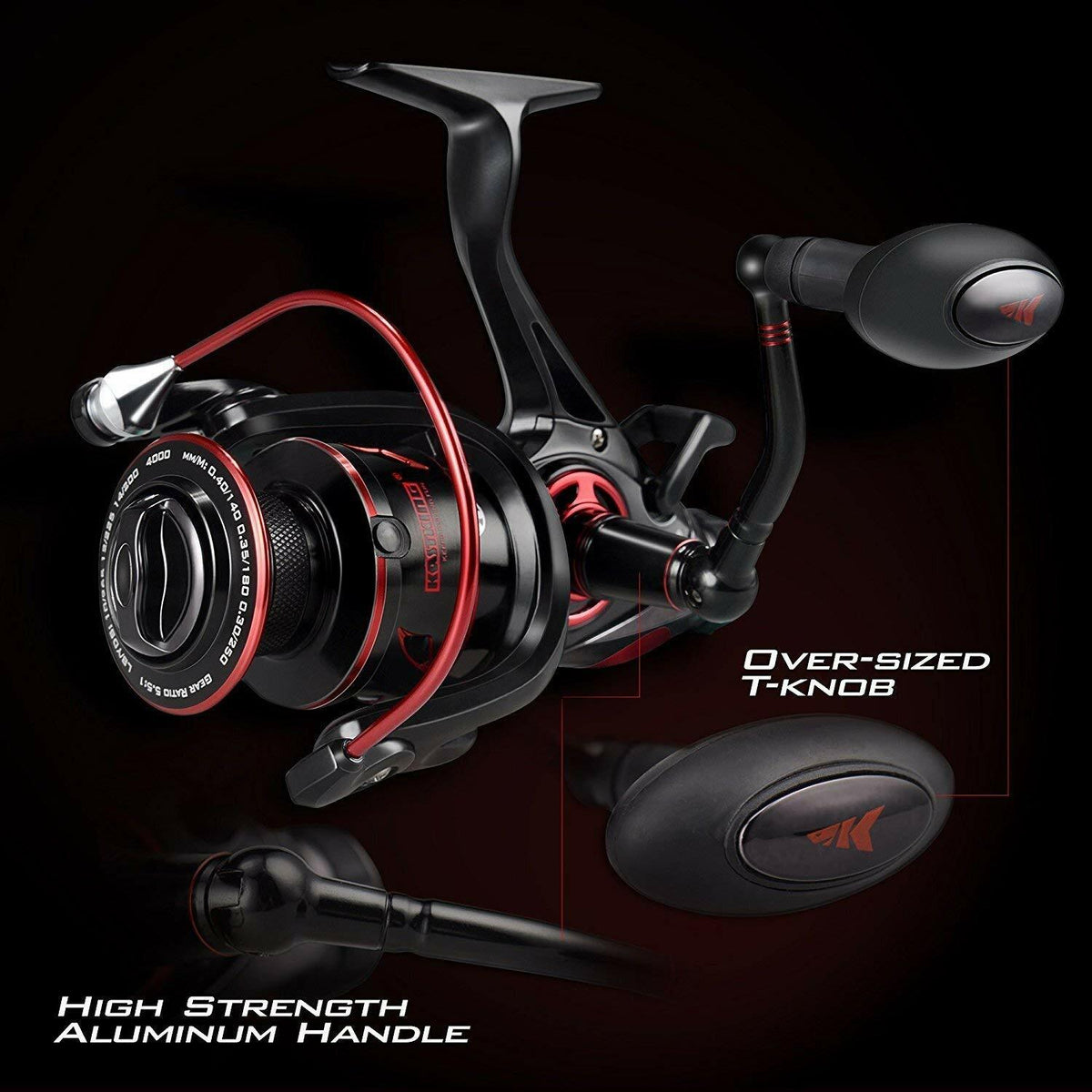 Baitcasting & Spinning Reel with Spare Spool - Saltwater & Freshwater Fishing Gear