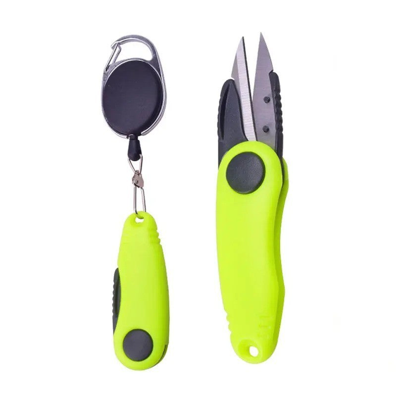 Fishing Knot Tool Kit with Shrimp-Shaped Stainless Steel Line Cutter and Scissors