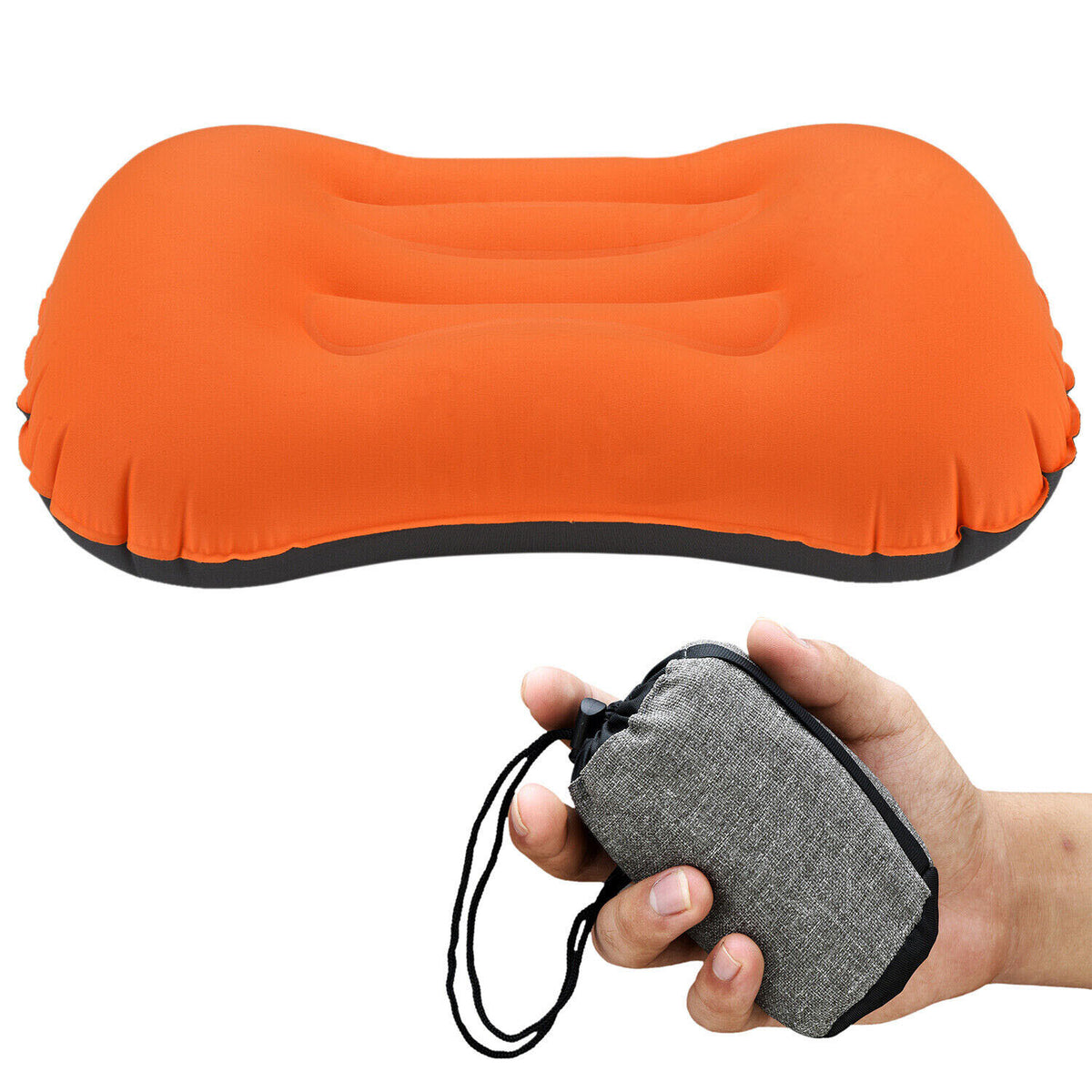 Inflatable Travel Pillow Neck Support Cushion Compact Portable Head Rest