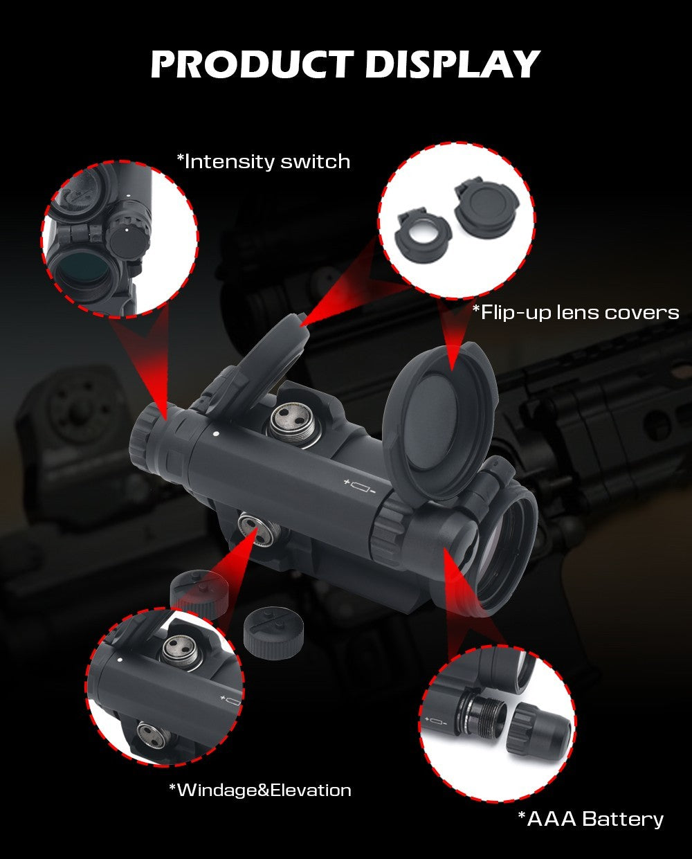 EvolutionGear COMP M5b Dotsight & LRP 1.54-Inch Mount - Aim Clone Replica Set