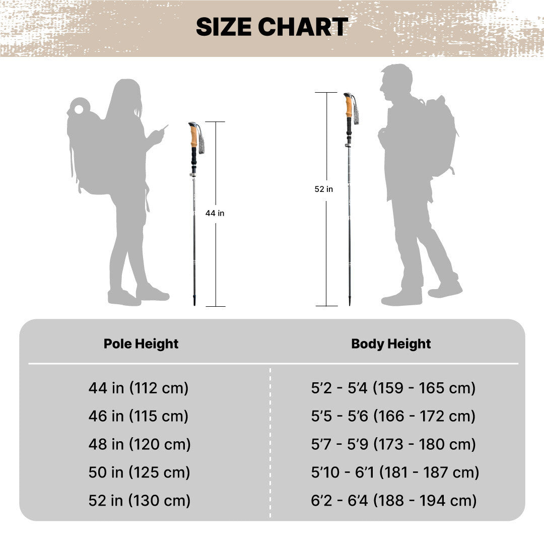 Lightweight Collapsible Hiking Poles - Foldable Trekking Sticks for Outdoor Adventure